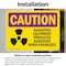 Signmission Radiation & Laser Sign, 7 in H x 10 in W, Vinyl Decal, Rectangle OS-2PACK-CR-D-710-L-10202 - alternate 6